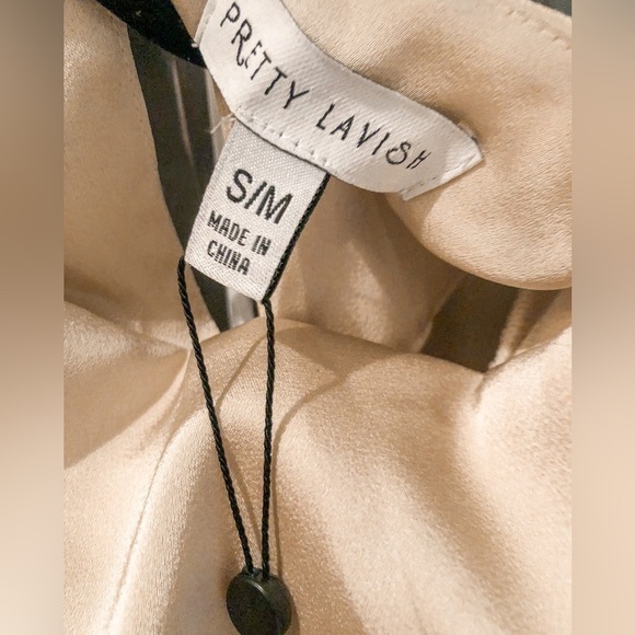 Pretty Lavish Jayda Cowl Neck Dress- Oyster S/M - Picture 6 of 8